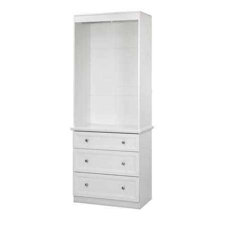 ตู้เสื้อผ้าบานผสม FURDINI HELENA 80 ซม. สีขาว