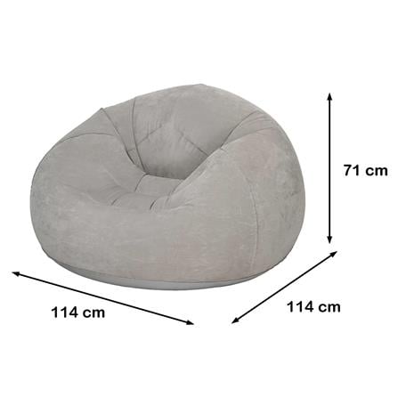เบาะรองนั่งเป่าลม HOME LIVING STYLE BLOW 44.5x44.5 นิ้ว สีเทา_8