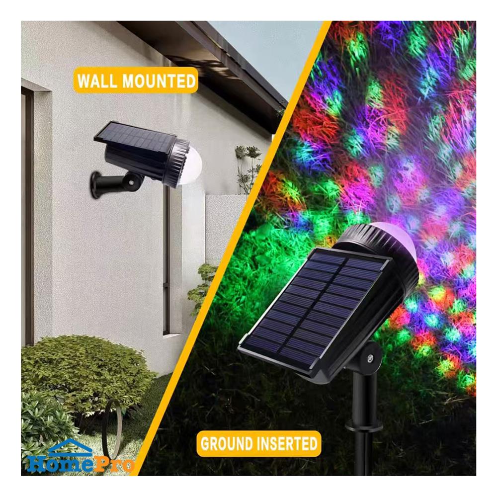 ไฟจัดสวน SOLAR CARINI AR-007 3.6 วัตต์ RGB สีดำ