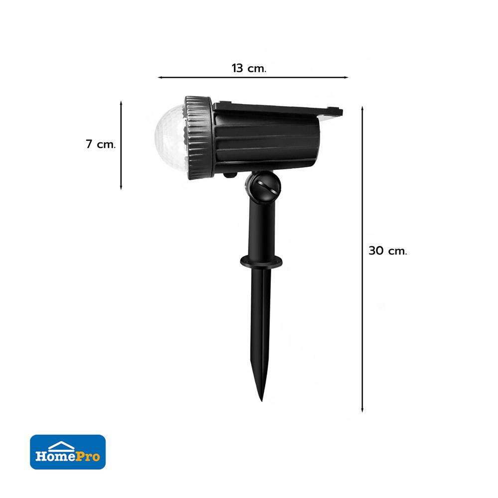 ไฟจัดสวน SOLAR CARINI AR-007 3.6 วัตต์ RGB สีดำ