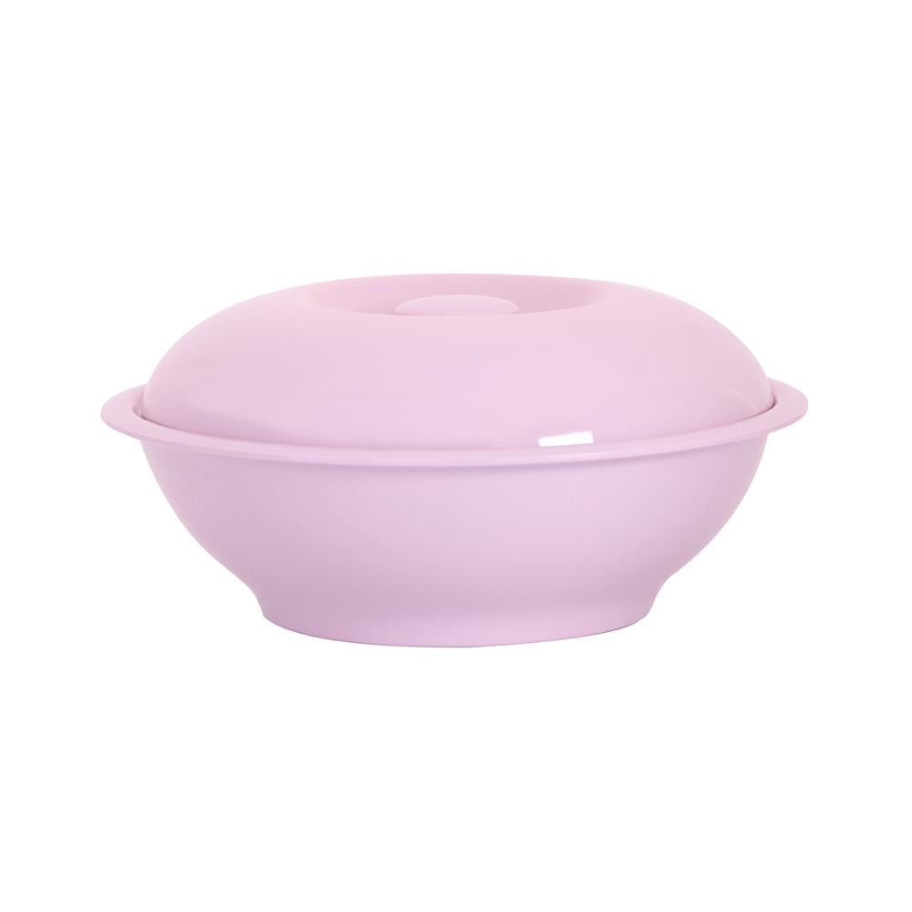 โถข้าวพร้อมฝาเมลามีน 10 นิ้ว VANDA CLASSIC สีชมพู
