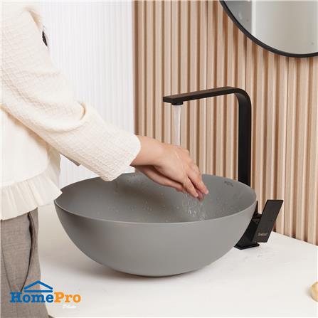 อ่างล้างหน้าวางบนเคาน์เตอร์ MOYA 222-8 MATT GREY_4