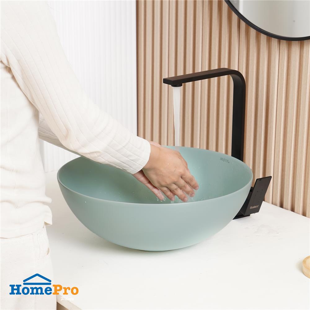 อ่างล้างหน้าวางบนเคาน์เตอร์ MOYA 222-9 MATT GREEN