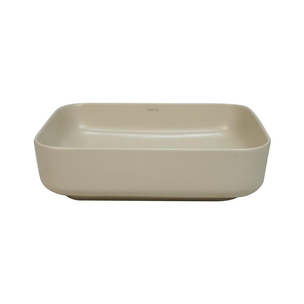 อ่างล้างหน้าวางบนเคาน์เตอร์ MOYA 203P-2 MATT BEIGE