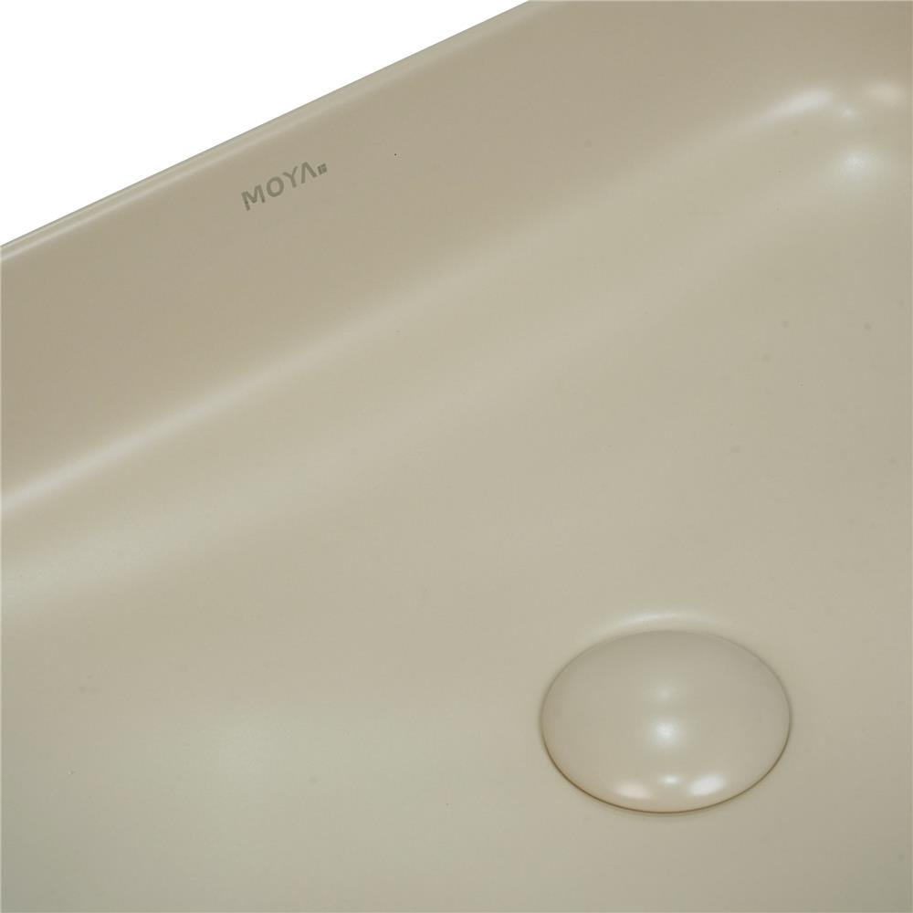 อ่างล้างหน้าวางบนเคาน์เตอร์ MOYA 203P-2 MATT BEIGE