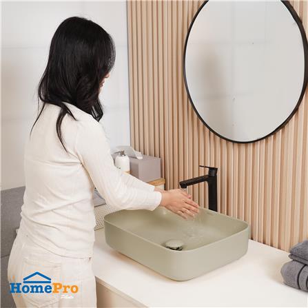 อ่างล้างหน้าวางบนเคาน์เตอร์ MOYA 203P-2 MATT BEIGE_6