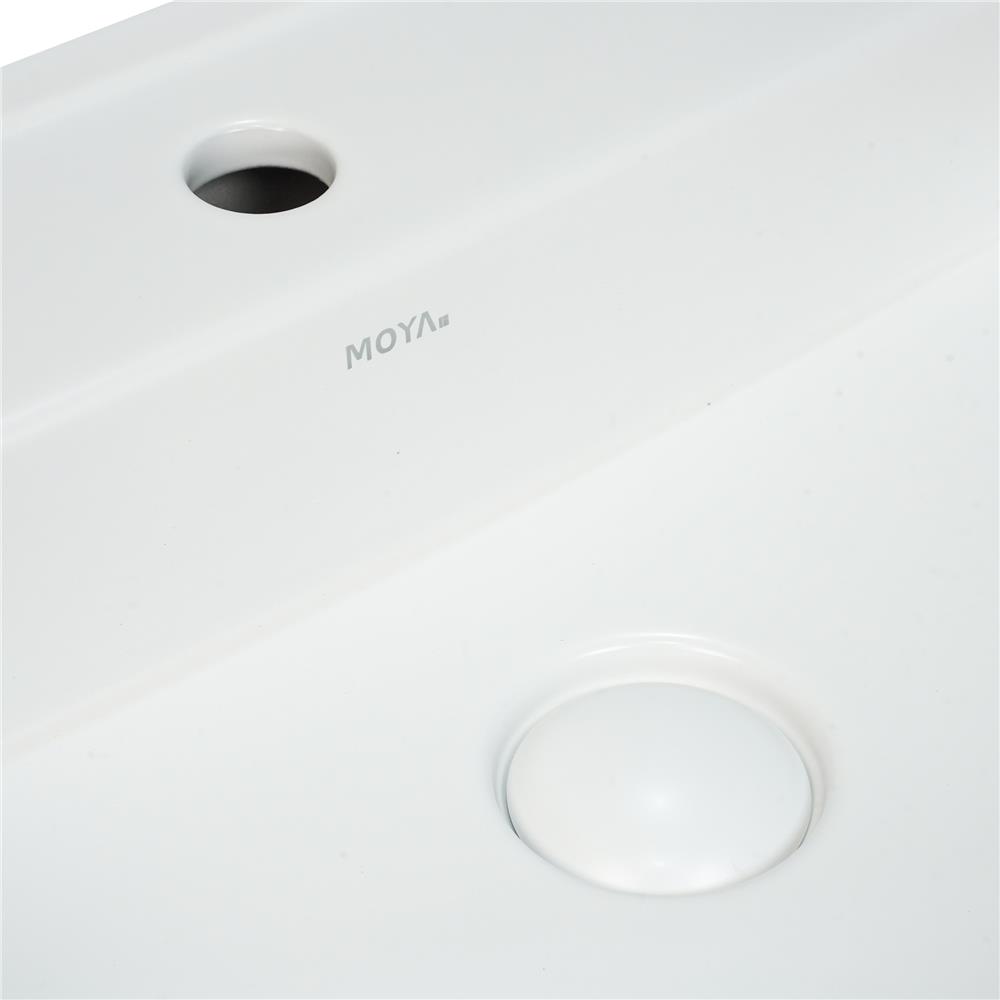 อ่างล้างหน้าวางบนเคาน์เตอร์ MOYA C-815 MATT WHITE