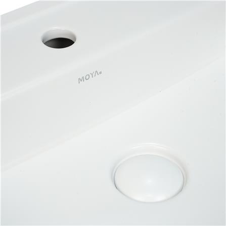 อ่างล้างหน้าวางบนเคาน์เตอร์ MOYA C-815 MATT WHITE_2