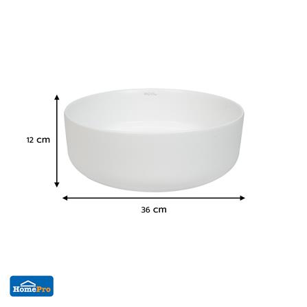 อ่างล้างหน้าวางบนเคาน์เตอร์ MOYA 221-12 MATT WHITE_8