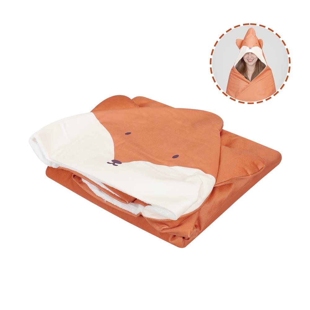 ผ้าขนหนู HOME LIVING STYLE HOOD FOX 27X54 นิ้ว สี ORANGE_0