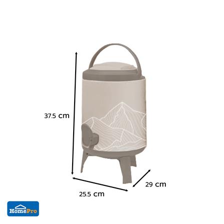 ถังน้ำดื่ม มีก๊อก SPRING COOL MATE CIRCULAR 10 ลิตร สีโทป_2