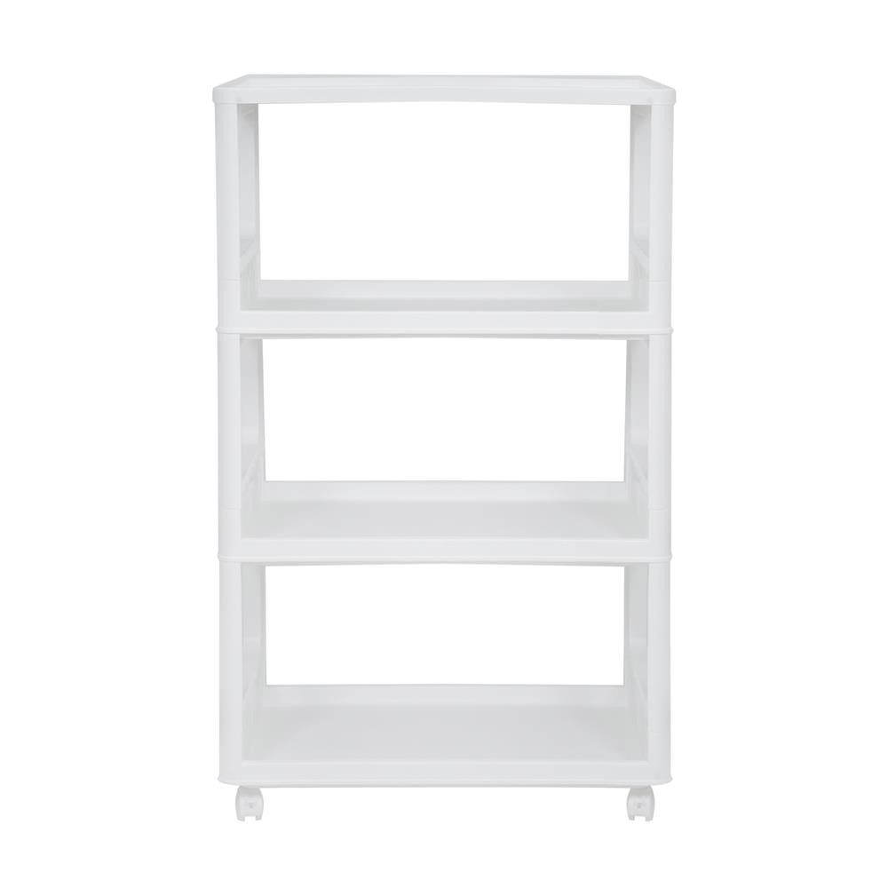 ชั้นวางของพับได้ 3 ชั้น STACKO GENNA 64X40X100 ซม. สีขาว