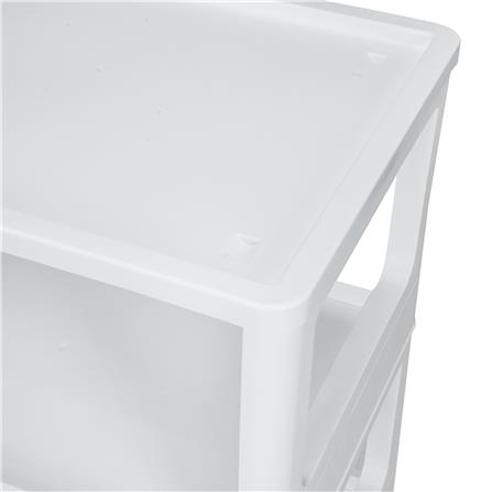 ชั้นวางของพับได้ 3 ชั้น STACKO GENNA 64X40X100 ซม. สีขาว_3