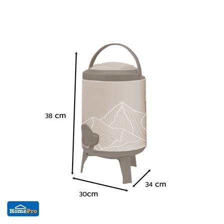 ถังน้ำดื่ม มีก๊อก SPRING COOL MATE CIRCULAR 14 ลิตร สีโทป_2