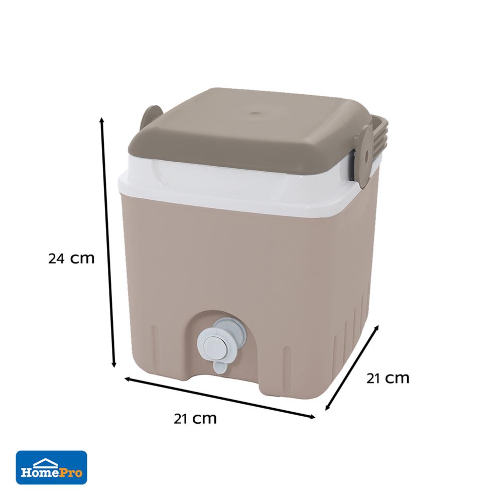 กระติกน้ำแข็งมีก๊อก SPRING CIRCULAR 4 ลิตร สีโทป