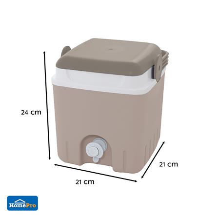 กระติกน้ำแข็งมีก๊อก SPRING CIRCULAR 4 ลิตร สีโทป_1