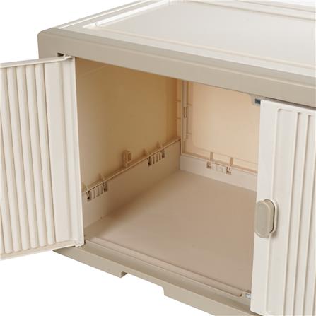 กล่องบานเปิด STACKO SORA 64X32X32.5 ซม. สีเบจ_4