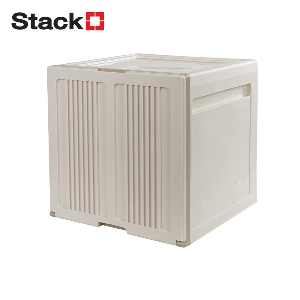 กล่องบานเปิด STACKO SORA 32X32X32.5 ซม. สีเบจ