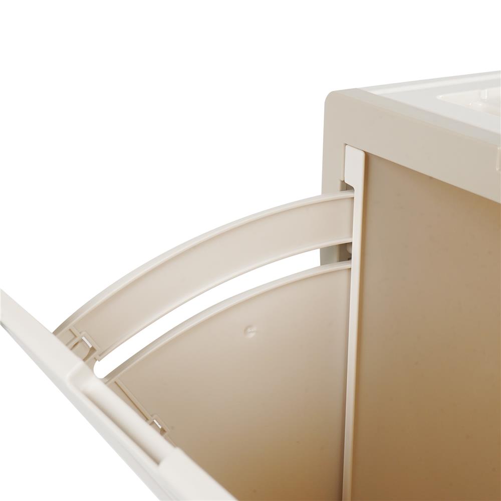 กล่องบานเปิด STACKO SORA 32X32X32.5 ซม. สีเบจ