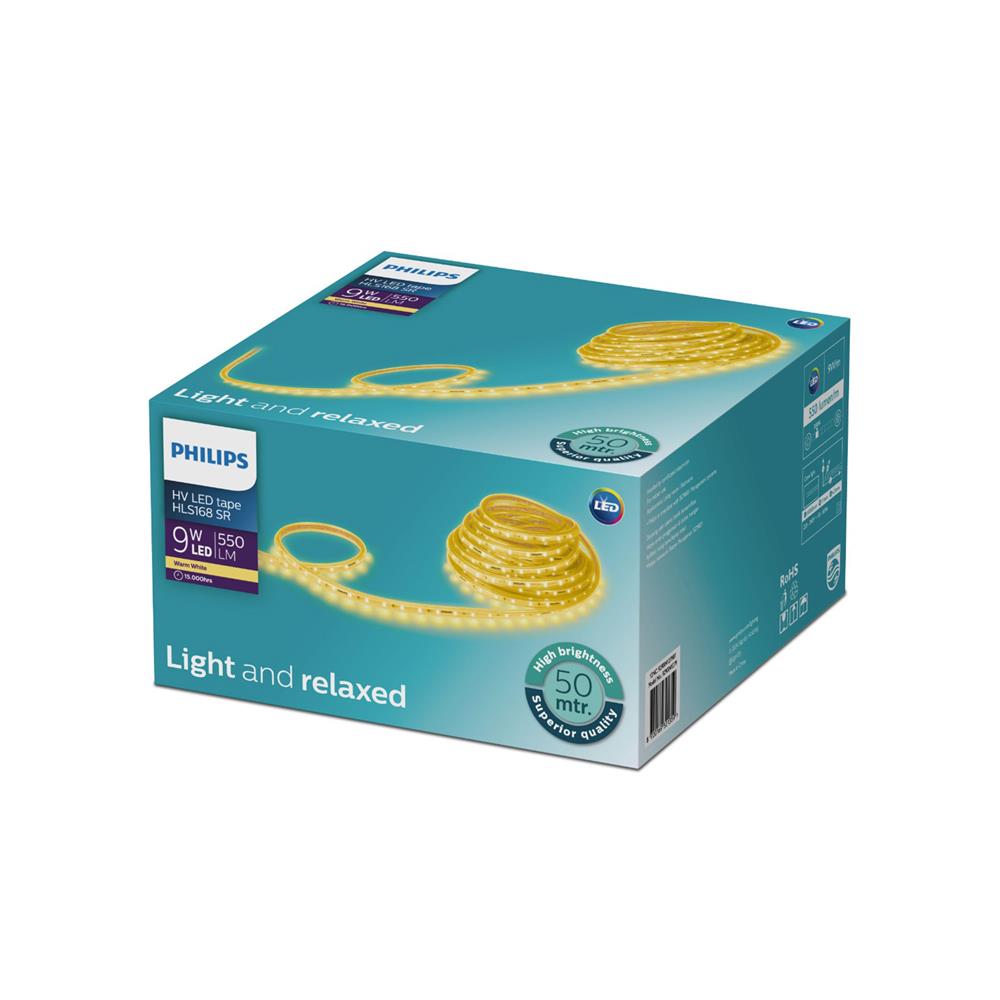 ไฟเส้น LED PHILIPS 220V 9 วัตต์ 50 เมตร WARM WHITE