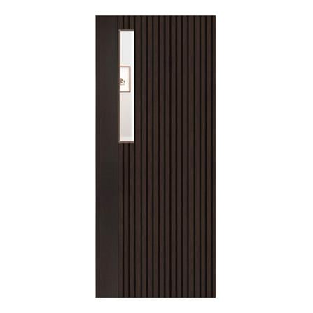 ประตูภายในโพลีสไตรีน ไม่เจาะลูกบิด LINEDEKOR ONE EIGHT 90x200 ซม. สีโอ๊ค
