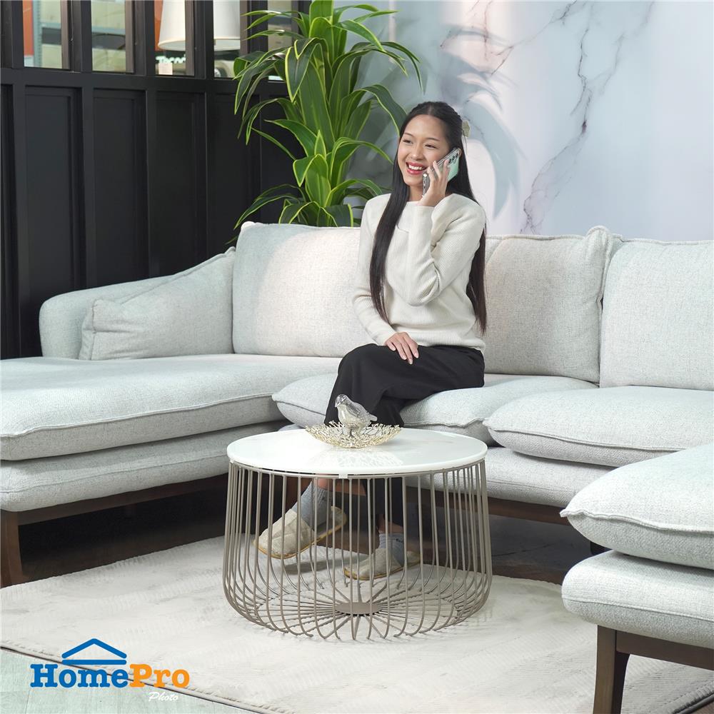 โต๊ะกลาง FURDINI RUSSO 60 ซม. สีขาว/เทา