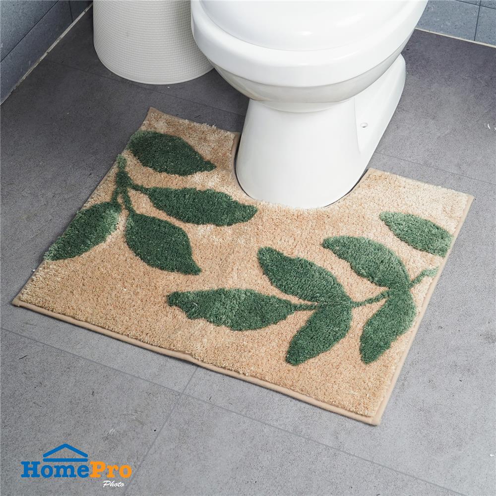 พรมห้องน้ำ HOME LIVING STYLE PLANT 50X60 ซม. สีครีม