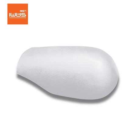 ครอบสันโค้งหางมนแบบเว้า ลอนคู่ ตราเพชร สีวินเทอร์ไวท์_0