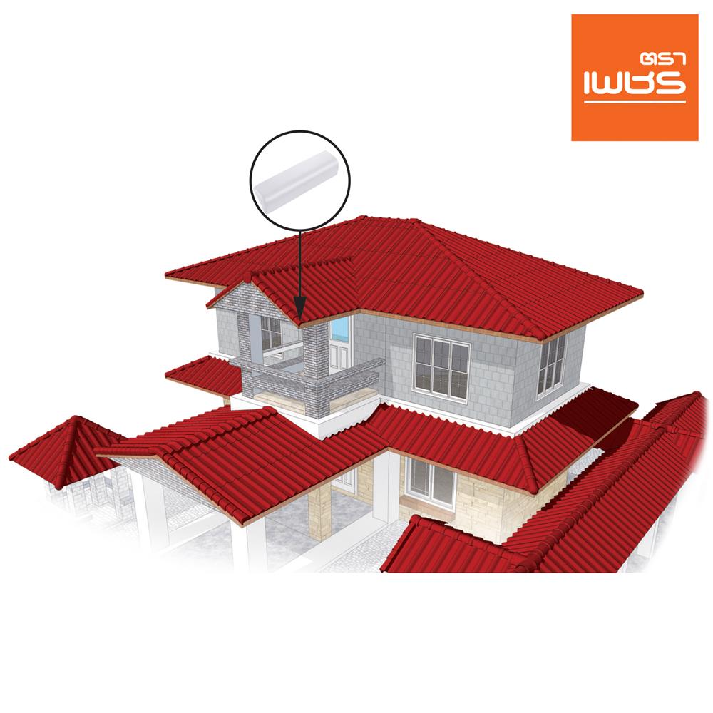 ครอบปิดชาย ตราเพชร ลอนคู่ สีวินเทอร์ไวท์