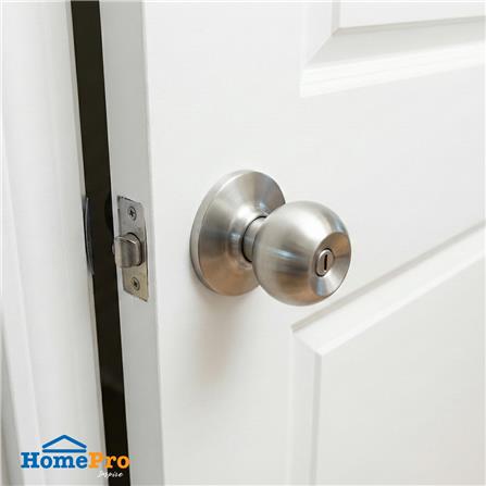 ลูกบิดห้องน้ำ AZLE 4871 ML-BK หัวกลม สีสเตนเลส_3