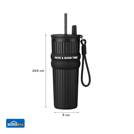 กระติกสุญญากาศ 0.71 ลิตร KECH LIVE สีดำ_6