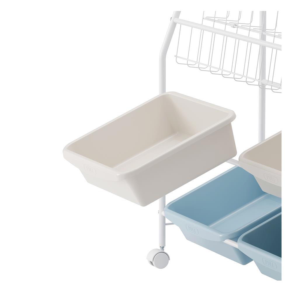 ชั้นวางของ 5 ชั้น STACKO LITTLE-P 76x30x99 ซม. สีขาว/ฟ้า