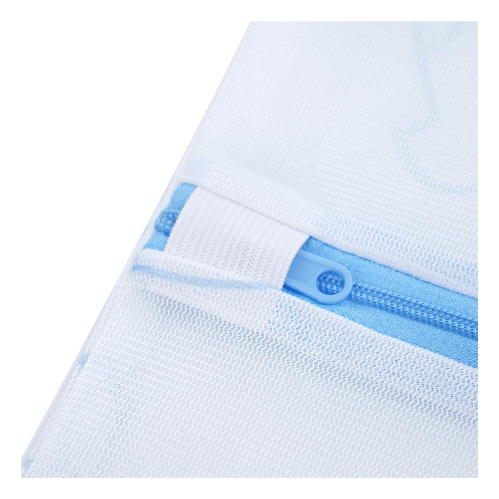 ถุงซักผ้าทรงเหลี่ยม PLIM SOFTY 40x50 ซม. สีขาว/ฟ้า