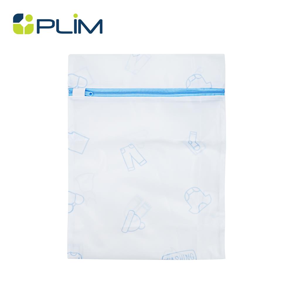 ถุงซักผ้าทรงเหลี่ยม PLIM SOFTY 30x40 ซม. สีขาว/ฟ้า