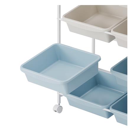 ชั้นวางของ 4 ชั้น พร้อมถาด STACKO LITTLE-P 75.4X29.5X107 ซม. สีขาว/ฟ้า_3