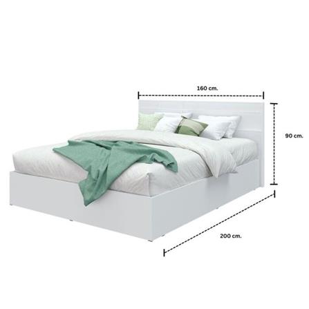 ชุดห้องนอน 5 ฟุต KONCEPT HAMAKO 59061279 สีขาว_5