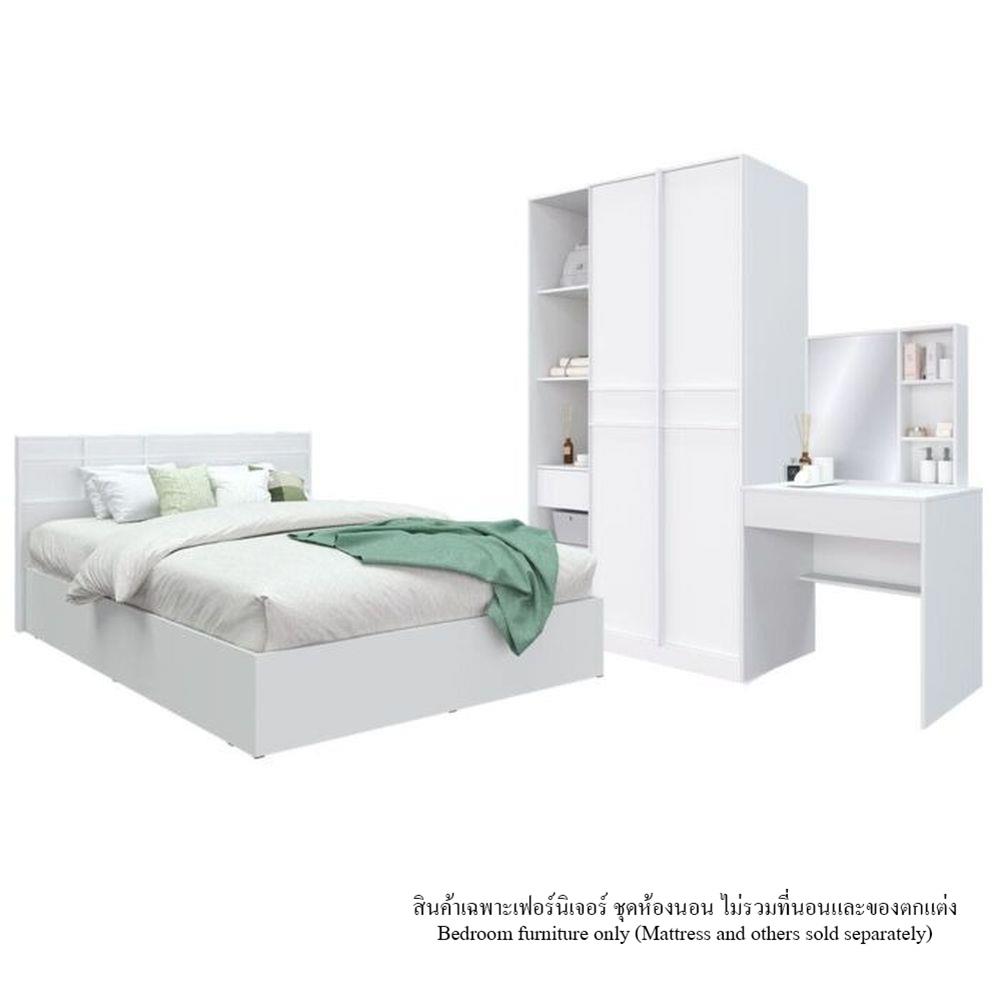 ชุดห้องนอน 6 ฟุต KONCEPT HAMAKO 59061280 สีขาว