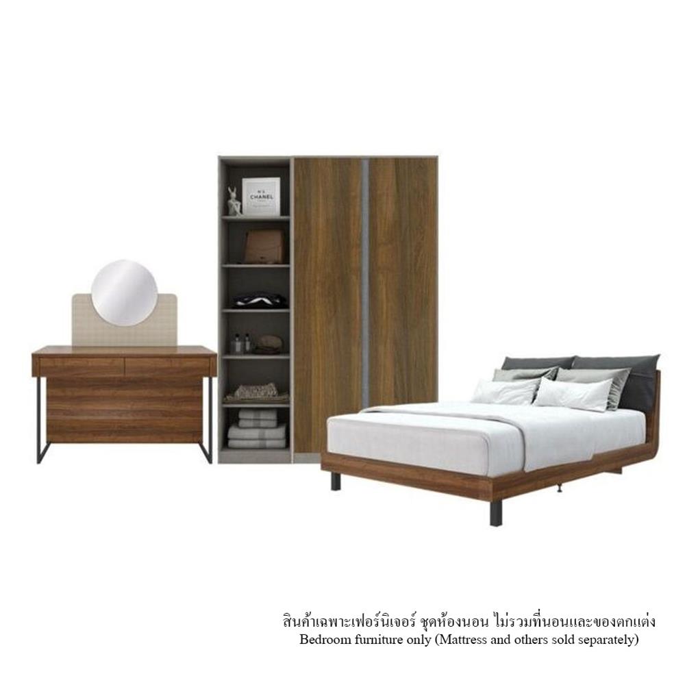 ชุดห้องนอน 5 ฟุต KONCEPT TANNER 59061163 สีไม้เข้ม