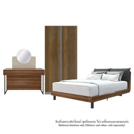ชุดห้องนอน 5 ฟุต KONCEPT TANNER 59061161 สีไม้เข้ม_0