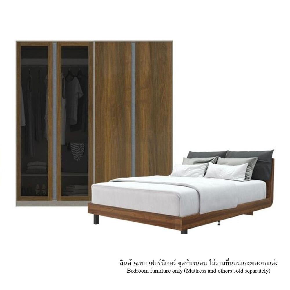 ชุดห้องนอน 5 ฟุต KONCEPT TANNER 59061159 สีไม้เข้ม