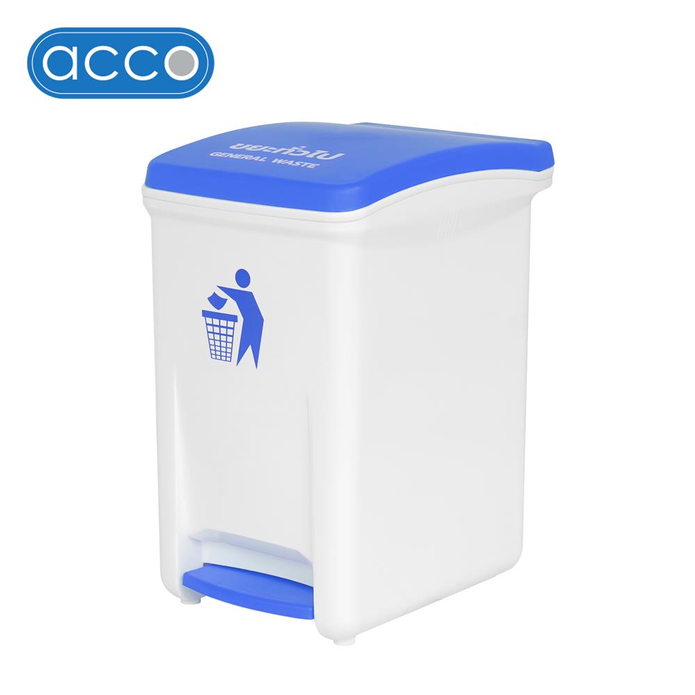 ถังขยะเหยียบแยกประเภท ACCO 18.5 ลิตร ฝาสีน้ำเงิน_0