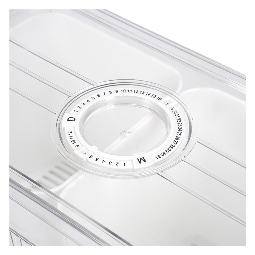 กล่องจัดเก็บในตู้เย็น 2 ช่อง มีด้ามจับ KECH SYPA SIZE L