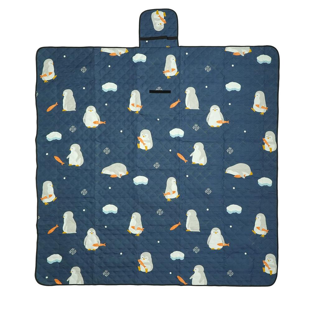แผ่นอเนกประสงค์ HOME LIVING STYLE PENGUIN 195X195 ซม. สีน้ำเงิน