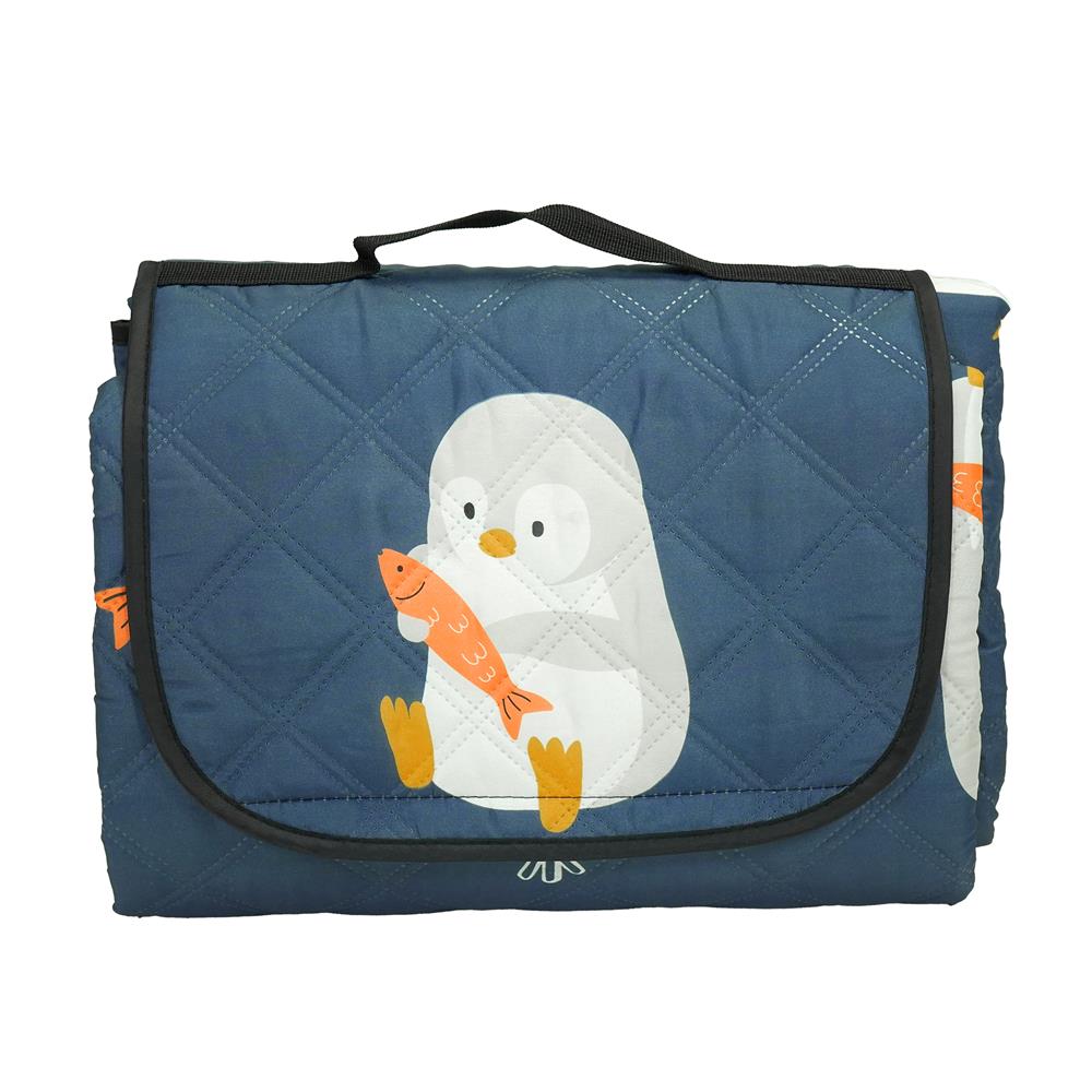 แผ่นอเนกประสงค์ HOME LIVING STYLE PENGUIN 195X195 ซม. สีน้ำเงิน