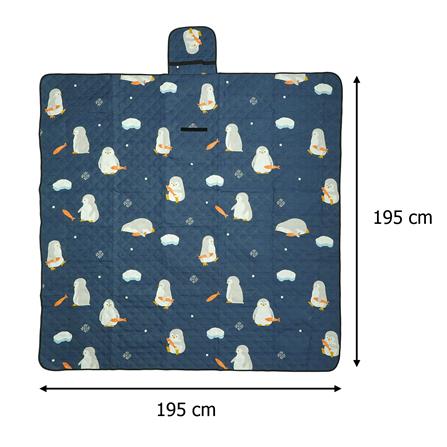 แผ่นอเนกประสงค์ HOME LIVING STYLE PENGUIN 195X195 ซม. สีน้ำเงิน_9