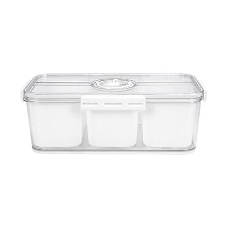 กล่องจัดเก็บในตู้เย็น 3 ช่อง ฝาบันทึกวันได้ KECH SYPA SIZE M_1