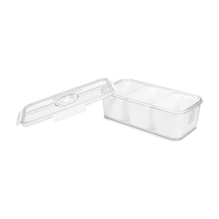 กล่องจัดเก็บในตู้เย็น 3 ช่อง ฝาบันทึกวันได้ KECH SYPA SIZE M_2