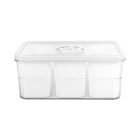 กล่องจัดเก็บในตู้เย็น 3 ช่อง ฝาซีลบันทึกวันได้ KECH SYPA_1