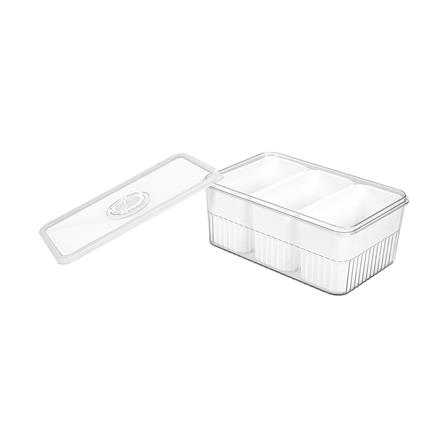 กล่องจัดเก็บในตู้เย็น 3 ช่อง ฝาซีลบันทึกวันได้ KECH SYPA_2