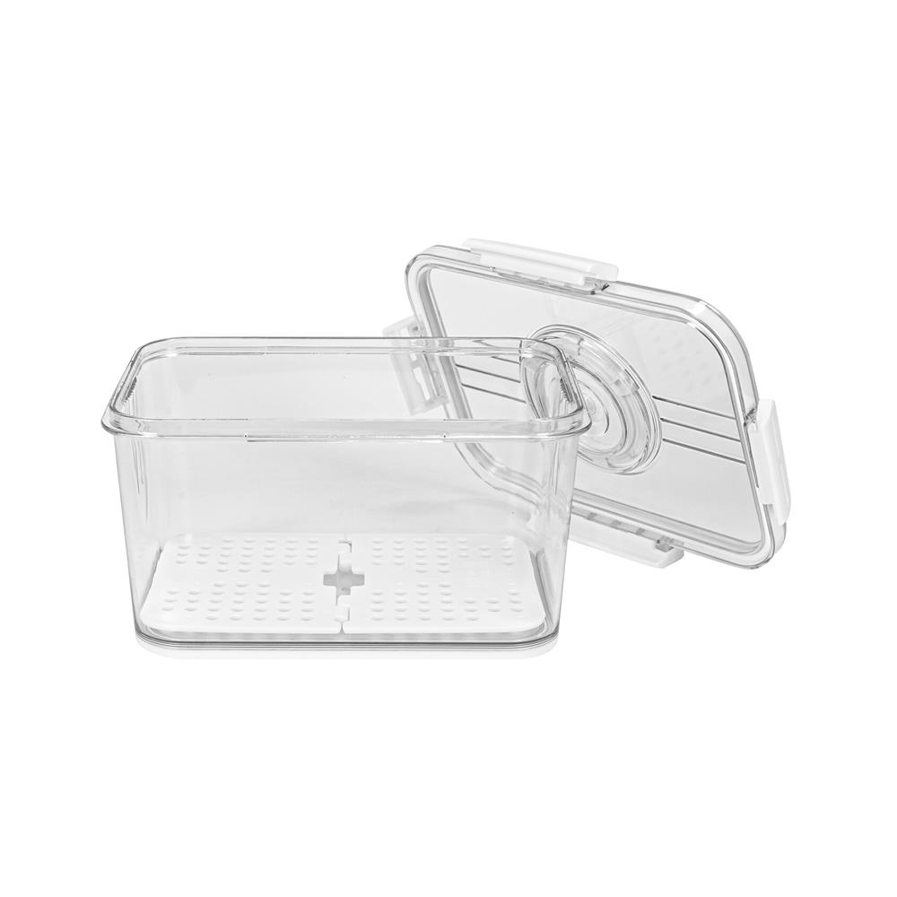 กล่องจัดเก็บในตู้เย็นมีแผ่นรองน้ำ KECH SYPA SIZE S